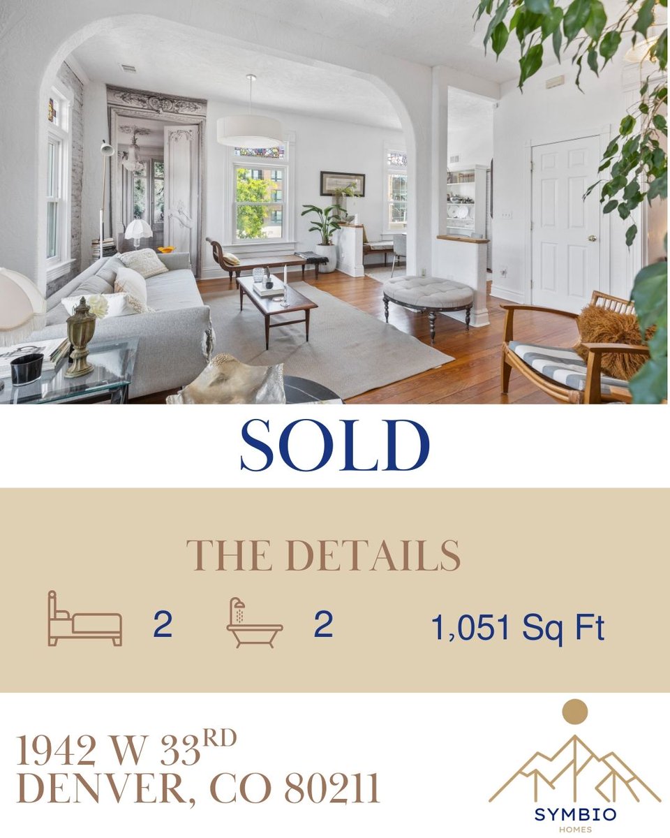 1942 W 33rd Ave, Denver, CO 80211

🎉🏡 SOLD
2 🛏️ | 2 🛁 | 1,051 SF
Another one closed ✅
Love helping people make smart moves in Denver 💙

#SymbioHomes #SoldDenver #DenverRealEstate