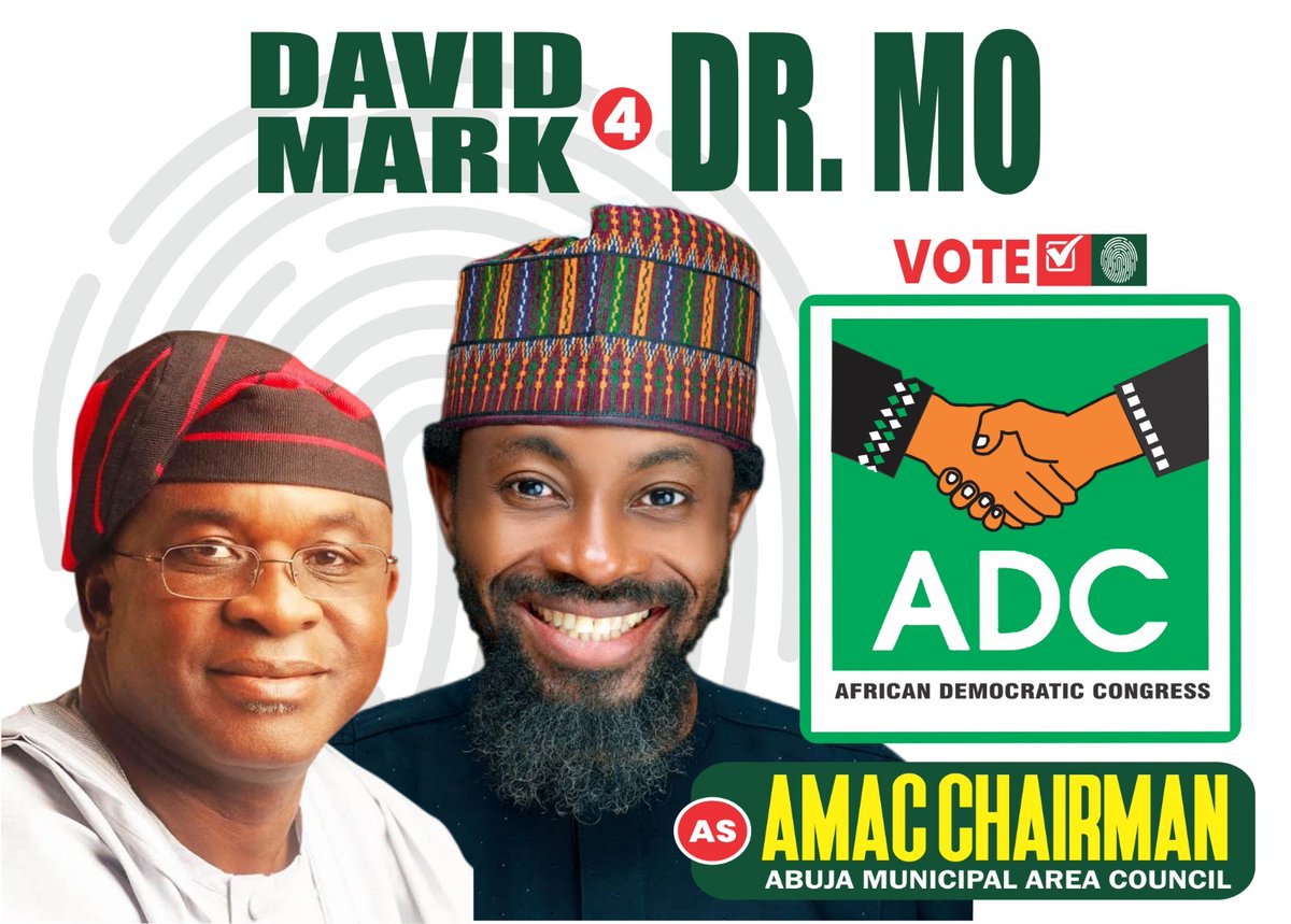 Drmopaul's tweet image. VOTE ADC... VOTE DR MO 

–Moses Paul, PhD (DrMo)
Chairmanship Candidate, African Democratic Congress (ADC)
Abuja Municipal Area Council (AMAC) February 21st, 2026