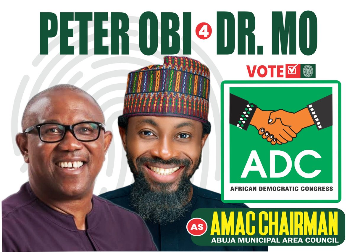 Drmopaul's tweet image. VOTE ADC... VOTE DR MO 

–Moses Paul, PhD (DrMo)
Chairmanship Candidate, African Democratic Congress (ADC)
Abuja Municipal Area Council (AMAC) February 21st, 2026