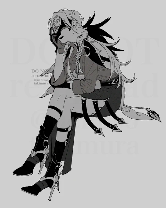 前に描いた博士の女体化絵