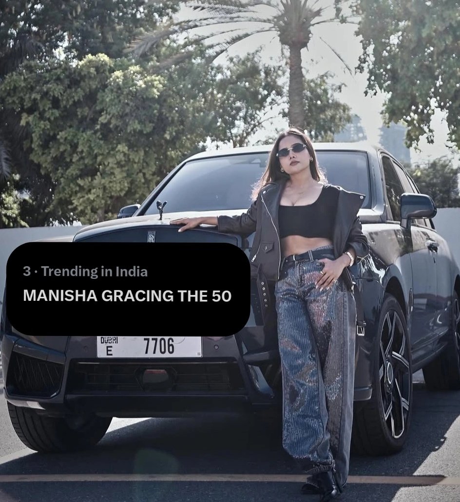 Rani is pure talent, confidence, and hard work. From winning hearts to ruling screens, her journey is truly inspiring. Congratulations on your new show #The50 Wishing you massive success, love, and unstoppable growth.

MANISHA GRACING THE 50
#ManishaRani
#ManishaXThe50