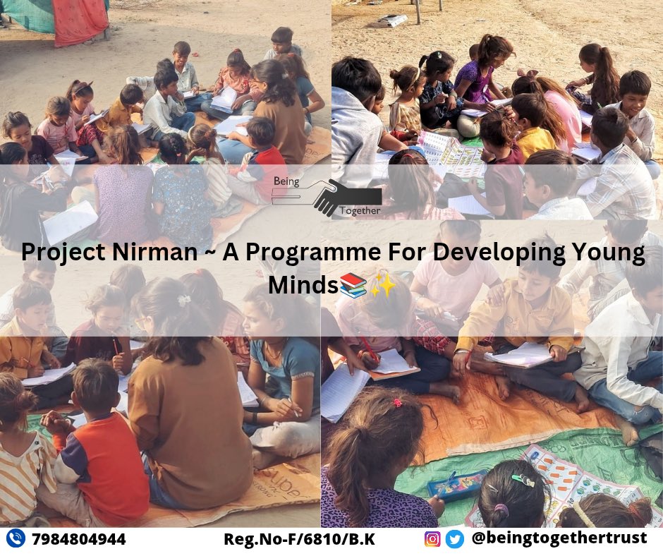 being_together3's tweet photo. Project Nirman ~ A Programme For Developing Young Minds📚✨

#projectnirman #EducationForAll https://t.co/IXBPWFCZLo