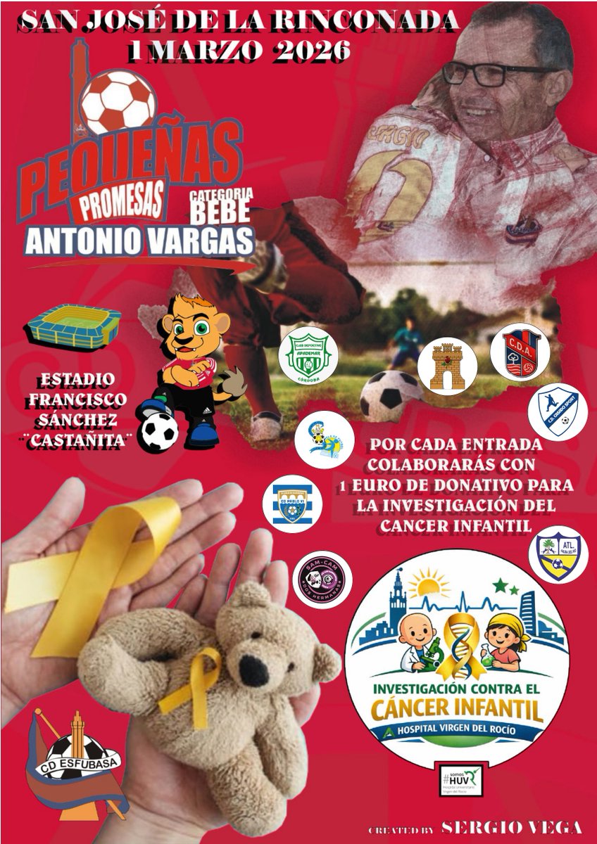 CDESFUBASA95's tweet photo. 📷I N F O📷.

El próximo1 MARZO celebramos, 
el Torneo "Pequeñas Promesas" Antonio Vargas.
Donde donaremos 1 euro  de tu entrada a  
INVESTIGACIÓN CONTRA EL CANCER INFANTIL.
Es un orgullo para nosotros,  
ayudar a crear grandes oportunidades 
 Vamossss colabora!!! https://t.co/yddHlItC8V