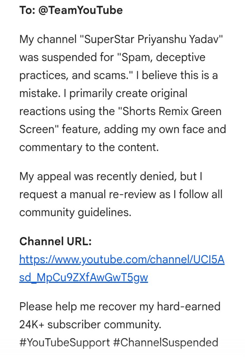 jaagarukJanata's tweet photo. @TeamYouTube @YouTubeIndia @YouTube @YouTubeCreators @YTCreatorsIndia #YouTubeSupport #ChannelSuspended https://t.co/sGIGjhsGn4