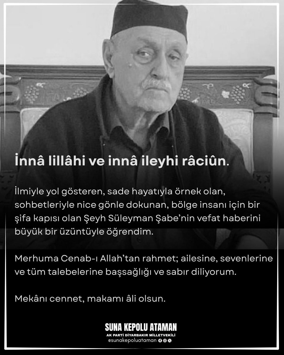 Suna KEPOLU ATAMAN tweet media