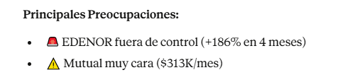 Los warnings de la IA en mis gastos mensuales

<a href="/Edenor/">Edenor</a> que onda porque los aumentos?
#SancorSalud muy cara me dicen..