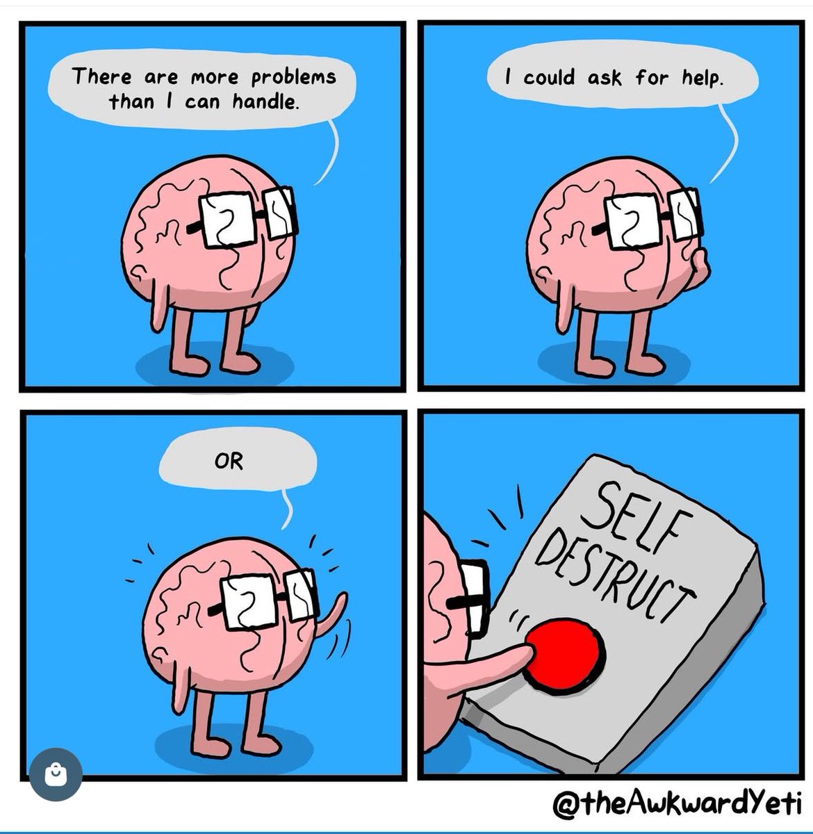 Dr_AJ_MD's tweet image. The one organ in the body which is tortured the most is.. brain! 
Really pity the poor one!😁
@theawkwardyeti 
#Brain #Heart #Overthinker #MillionTabsOpen #ShutUp