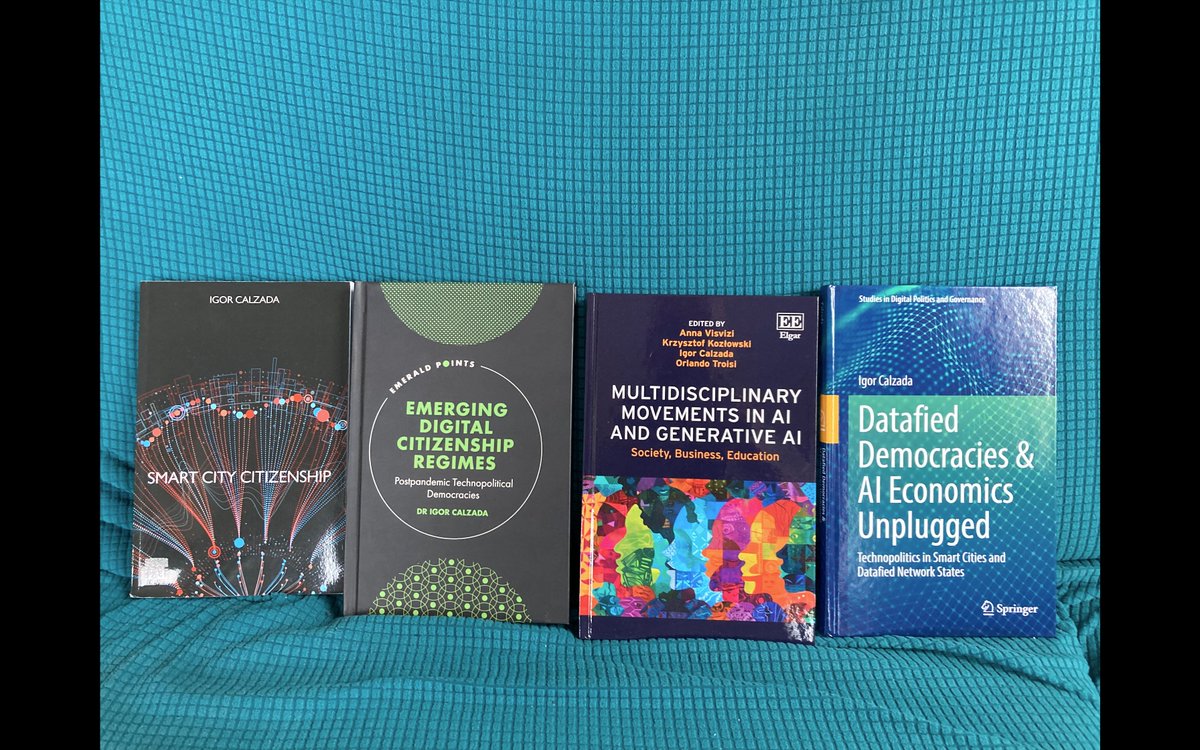 ICalzada's tweet image. Tomorrow I'll be #lectureship on #DigitalRights &amp;amp; #DigitalCitizenship in 5th ed Digital Global Humanities at @MUnibertsitatea 

This module is grounded in a research trajectory developed across 4 books on #SmartCities #technopolitics #AI

📚 #ActionResearch→Teaching→Practice