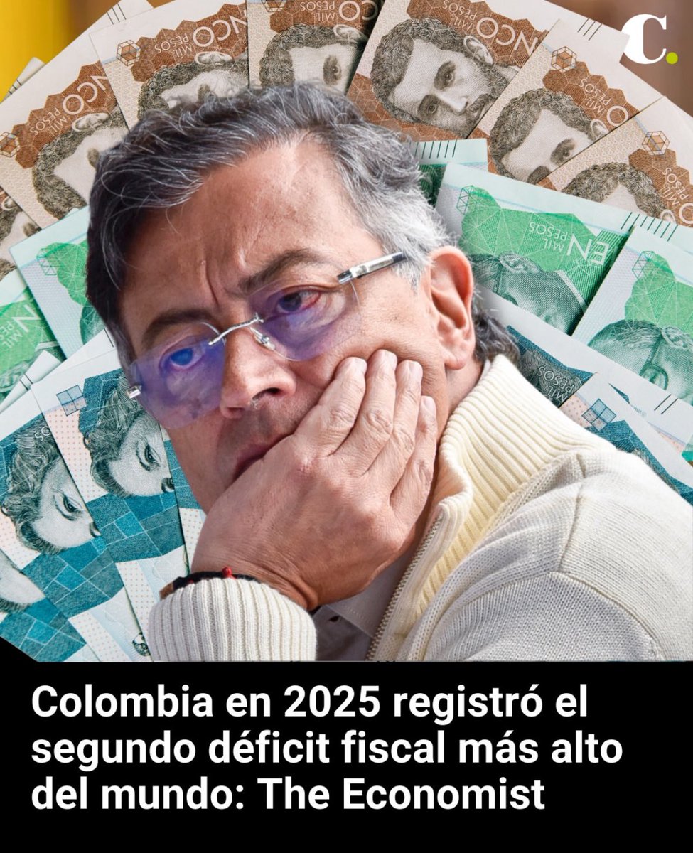 FernanMartinez's tweet photo. Sw gastó 30 billones más de los 535 billones en el 2024, en marchas, contratos, viajes,embajadas, coimas, propaganda y en reformas fallidas como la salud y la tal paz total, más los gastos normales del estado,y lo que falta, lo está cargando a la tarjeta de crédito.- https://t.co/qQXTg1MIlj