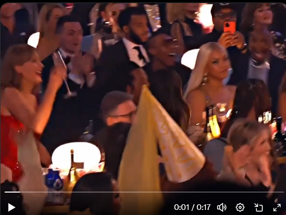 JukeJamsYT's tweet photo. One year ago today Beyoncé won Album of the Year at the Grammys for COWBOY CARTER. I screenshot this moment because you can see the genuine happiness on everyone's face in that room. Happy Grammys Day &amp; Happy Black History Month. That was a legendary night. https://t.co/nV568usDvc