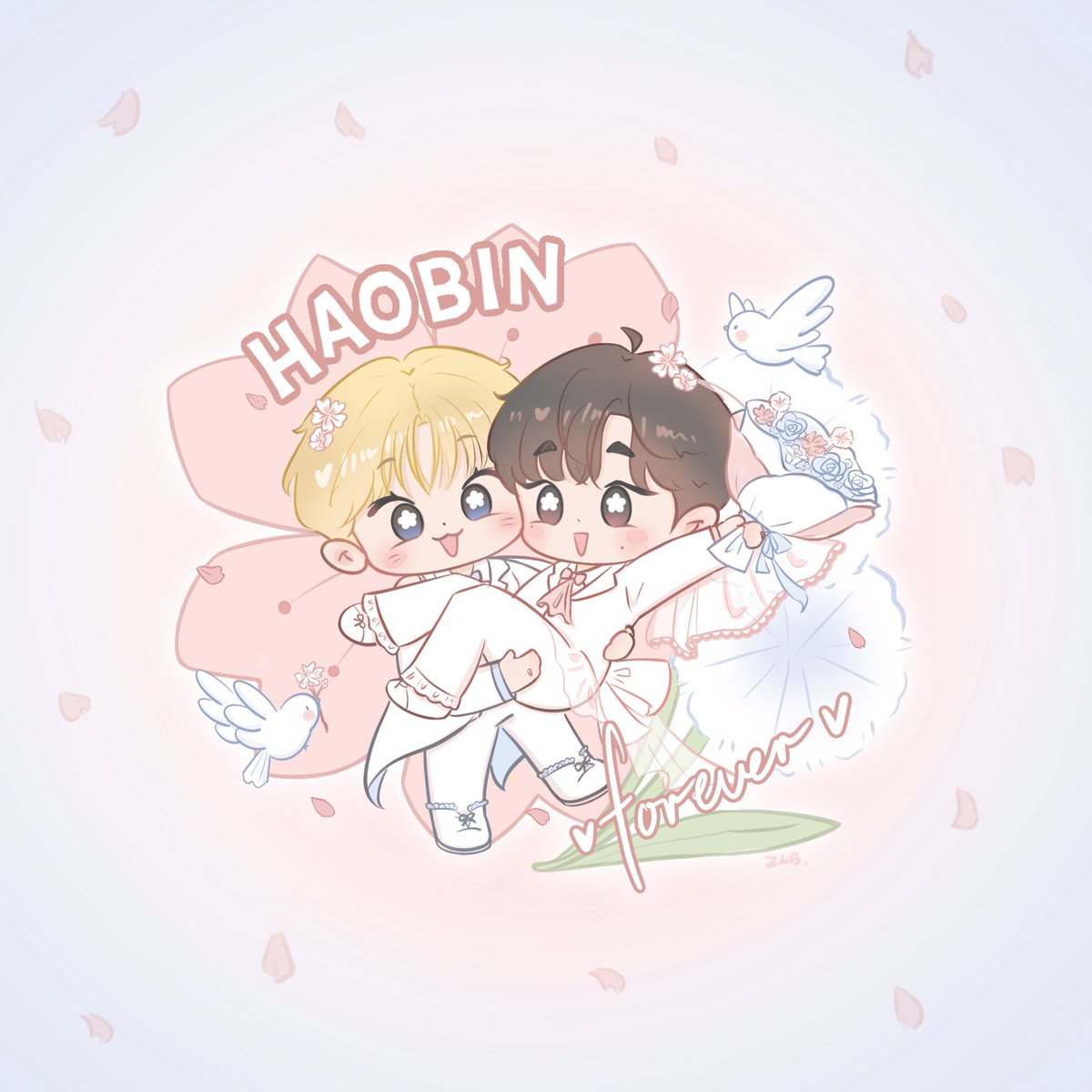 zlbbzzz's tweet photo. 💒恭喜恭喜！2199🩵🩷
 #빈늘 #binhao https://t.co/fG3GA6MPUV
