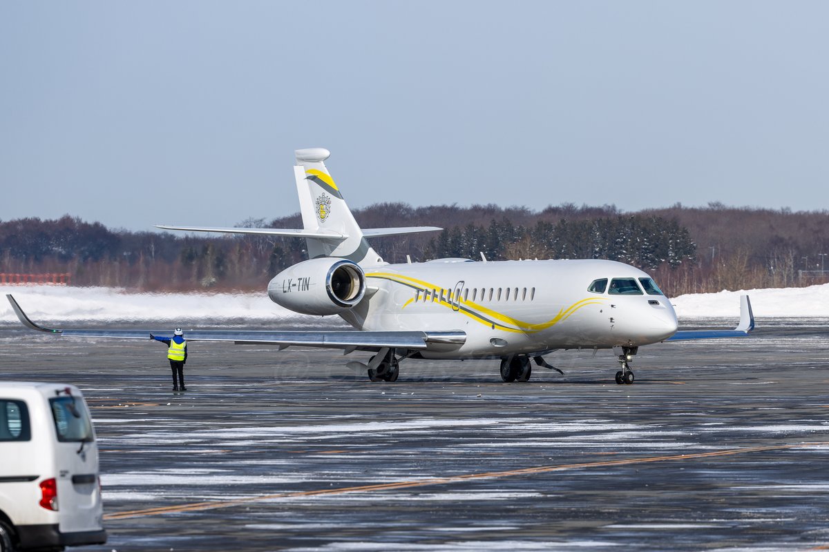 Cygnus201101's tweet photo. LX-TIN
Dassault Falcon 6X
Global Jet Luxembourg
February 01, 2026
#LXTIN #FA6X #CTS #RJCC #新千歳空港 https://t.co/XbO9C32n3r