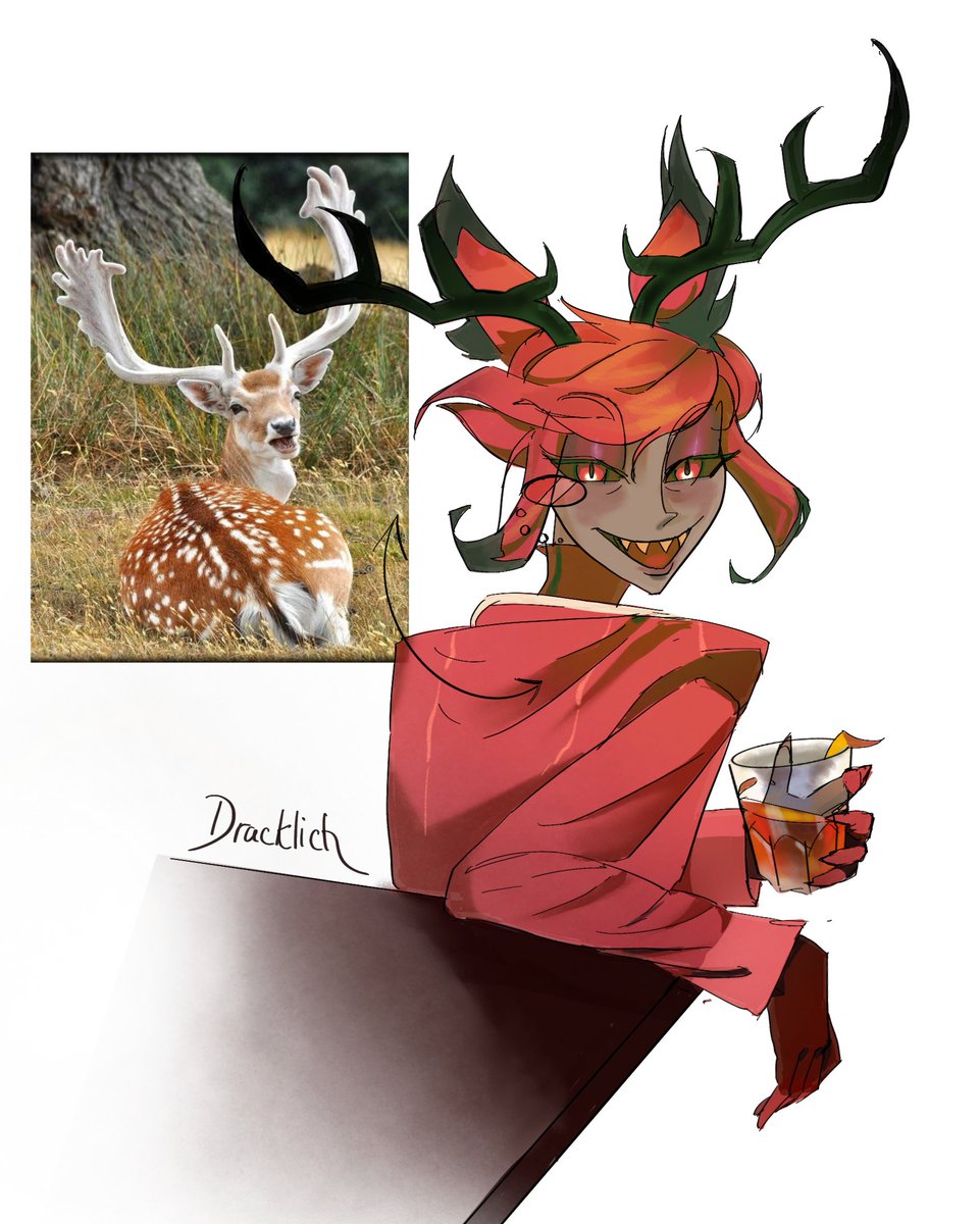 I have some kind of addiction to drawing this damn deer🤡
#Alastor