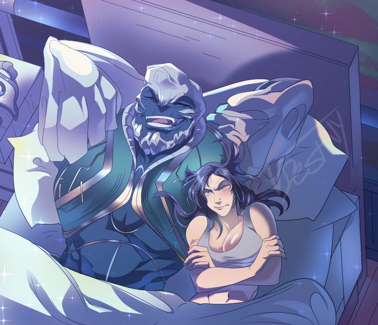 DestinySquared's tweet image. Drawing I made for VoreWin of their Ryder and Kett OC (a sequel to a previous comic I made for them) from #MassEffectAndromeda. Ty again!

Comm pr1ces/info on pinned post