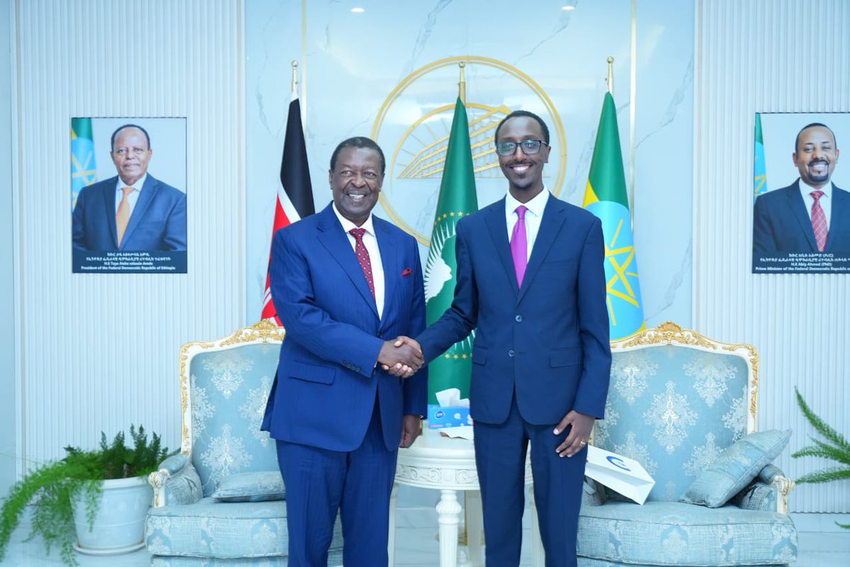 GHessebon's tweet photo. I held productive talks with my Kenyan counterpart, @MusaliaMudavadi, reaffirming our shared commitment to expanding bilateral economic cooperation &amp; regional integration. We also stressed the importance of close coordination to advance peace &amp; security in the region. https://t.co/6WRXsfNUkr