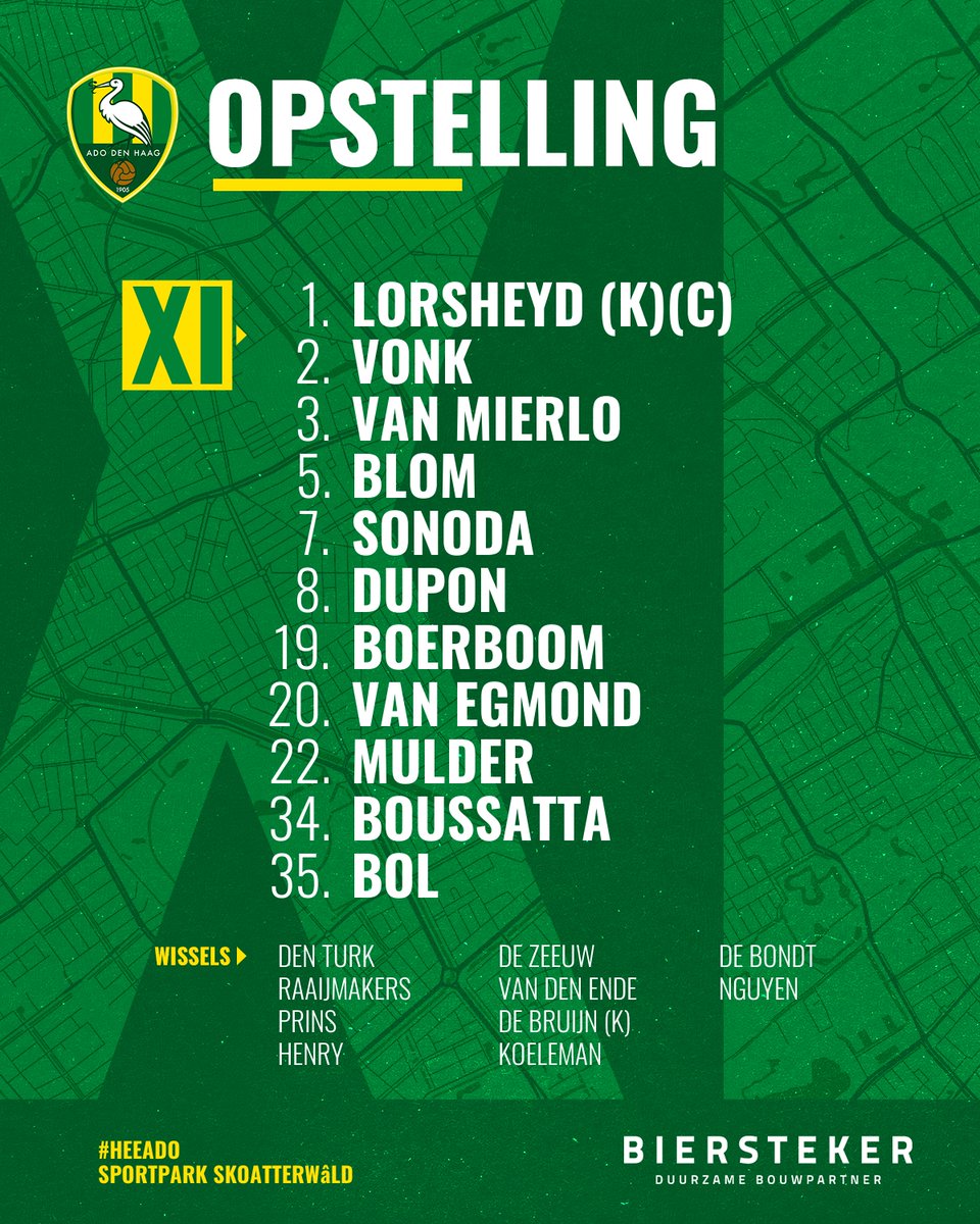 ADODHVrouwen's tweet photo. Line up for today's match!🔰
#heeADO https://t.co/l6poOno1py