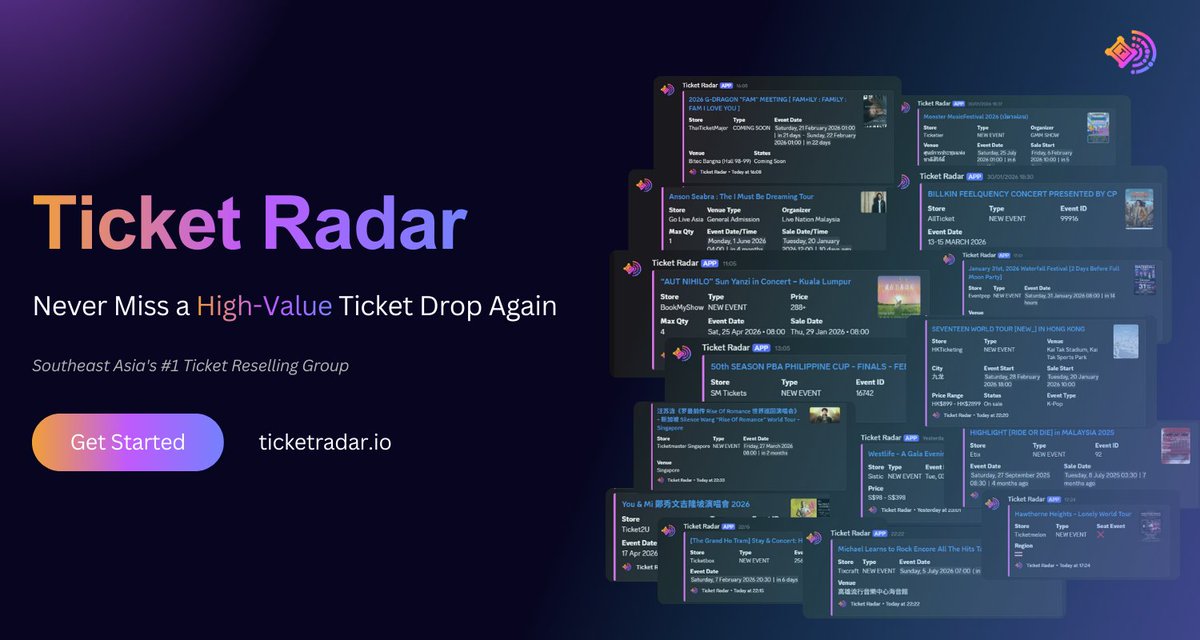 Ticket Radar tweet media