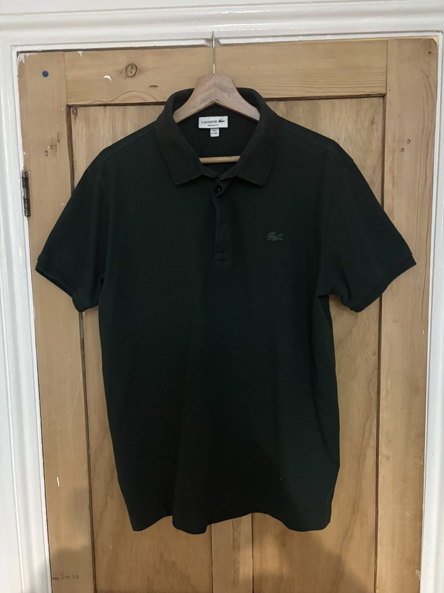 baleandy's tweet photo. @adiFamily_ Lacoste Paris polo 
Size large 5
Dark green 
£15 TYD https://t.co/9vTZxrziNj