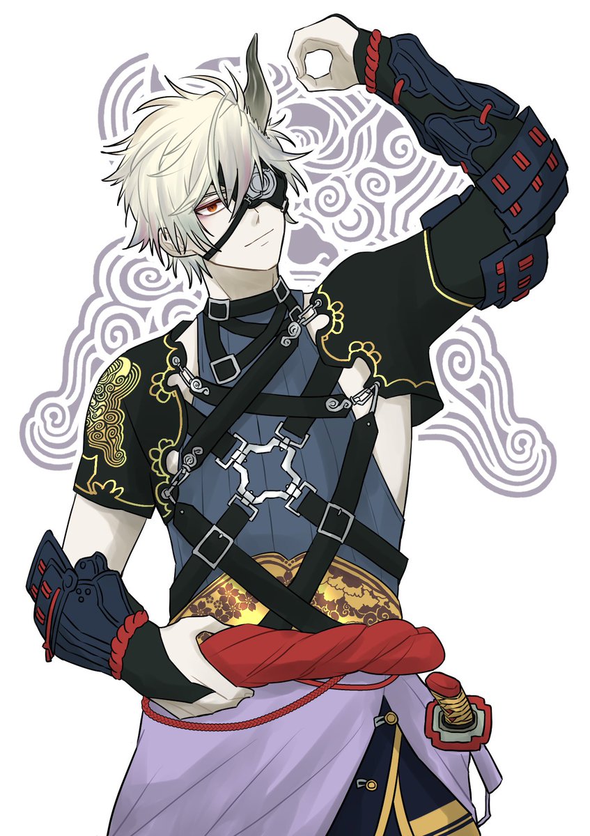 #2月1日は刀帳番号21番鬼丸国綱の日 
#刀帳No21で2月1日は鬼丸国綱の日
ギリギリだけどおめでとう🎉ミュきっかけで好きになったけど出会えてよかったよ〜！🥳