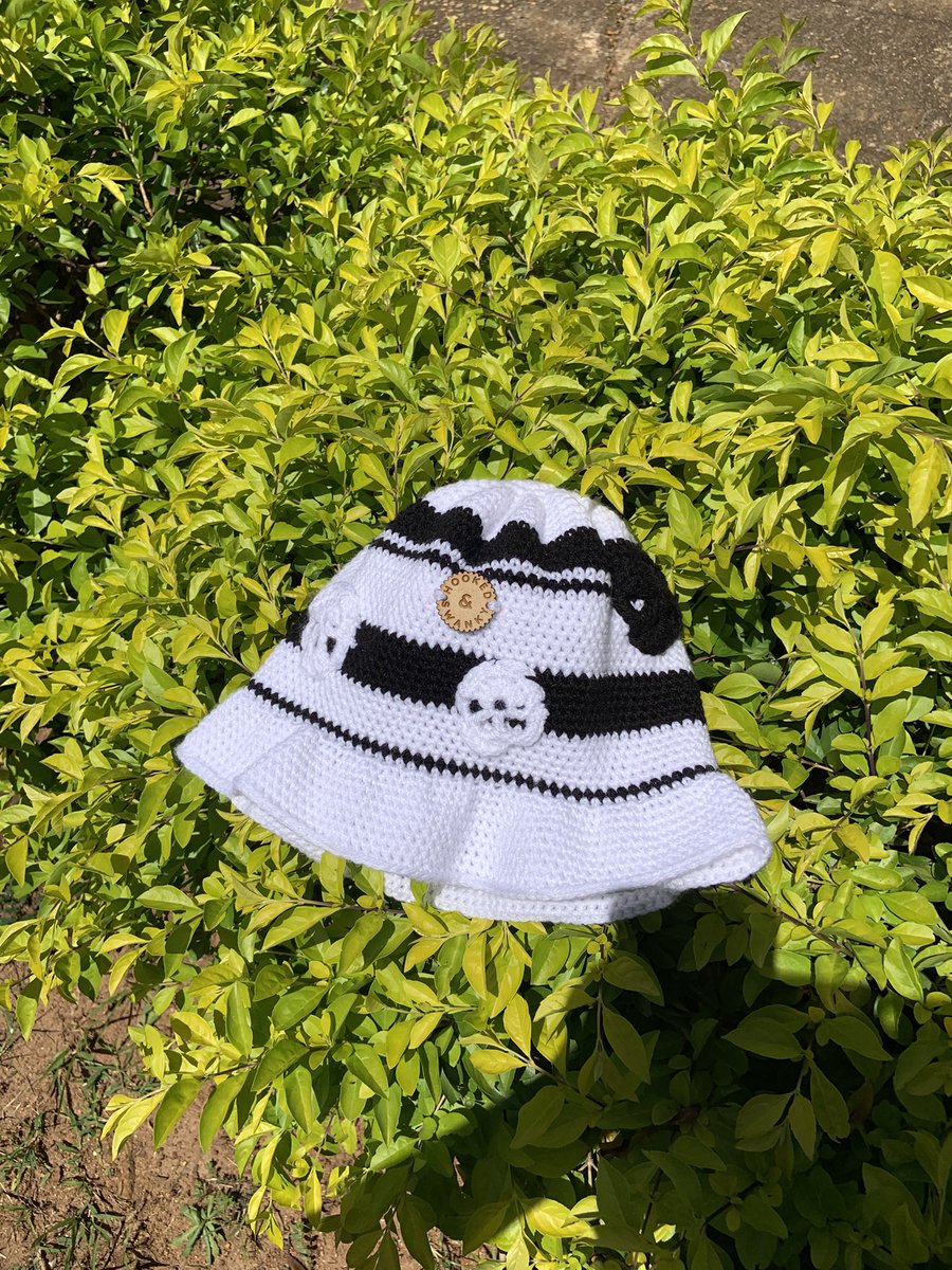 its_Khushu's tweet photo. ☠️ crochet hat E300 / R300 https://t.co/4LkOdUukAw