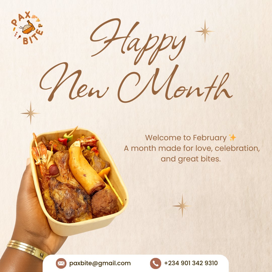 paxbite's tweet photo. Welcome to February ✨

A month made for love, celebration, and great bites.

#paxbite #smallchops #smallchopsvendor #smallchopsinlagos #explore #parties #weddings #birthdays #events #officeparty #drink #eat #fun #cravings https://t.co/Bi0l3uQEsZ