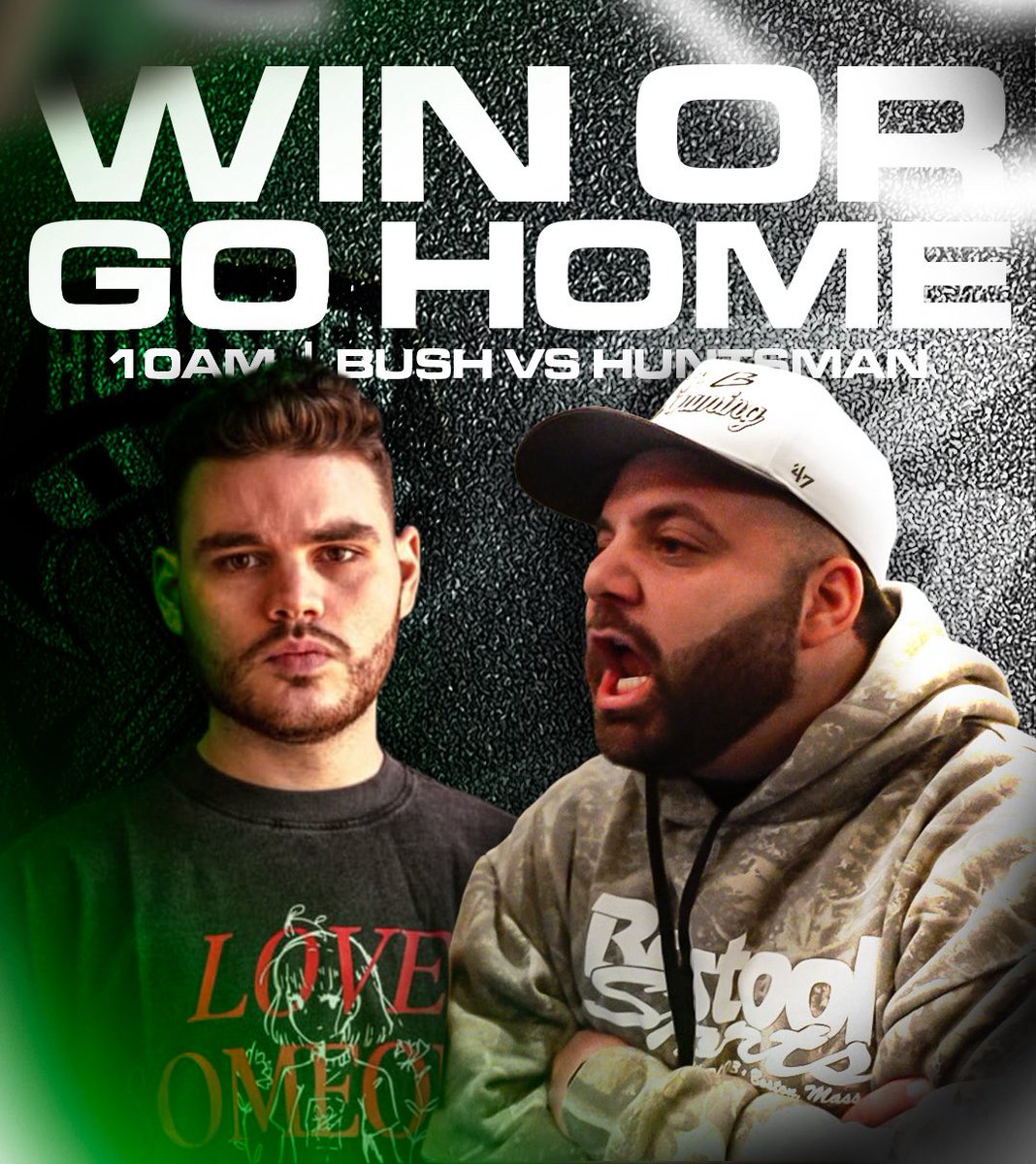 tBushGaming's tweet photo. 10am CST

BUSH vs @Huntsmen 

Be there or hear about it https://t.co/s8qs4T1Gr1