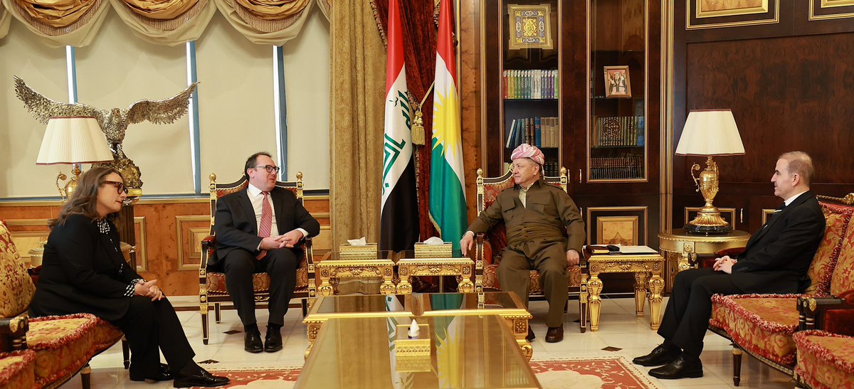 In their meeting with President Barzani, CDA Harris and CG Green reaffirmed the United States’ steadfast commitment to supporting a sovereign, stable, and prosperous Iraq, as well as a robust and enduring partnership with the Iraqi Kurdistan Region.  This partnership is embedded