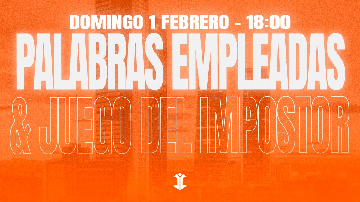 ¡Esta tarde a las 18:00 estaremos en el Twitch de nuestros creadores de contenido jugando al juego de las palabras empleadas y al juego del impostor! 

⚜️ | <a href="/judywhitee/">LCK judywhiitee</a> 
⚜️ | <a href="/solsolet20_/">LCK Sol</a> 
⚜️ | <a href="/ice_coq/">LCK Ice</a> 
⚜️ | <a href="/TwitchPitiselo/">LCK Pitiselo</a> 
⚜️ | <a href="/adown912_/">LCK Adown912</a> 
⚜️ | <a href="/samu_rai_18/">Samurai</a>