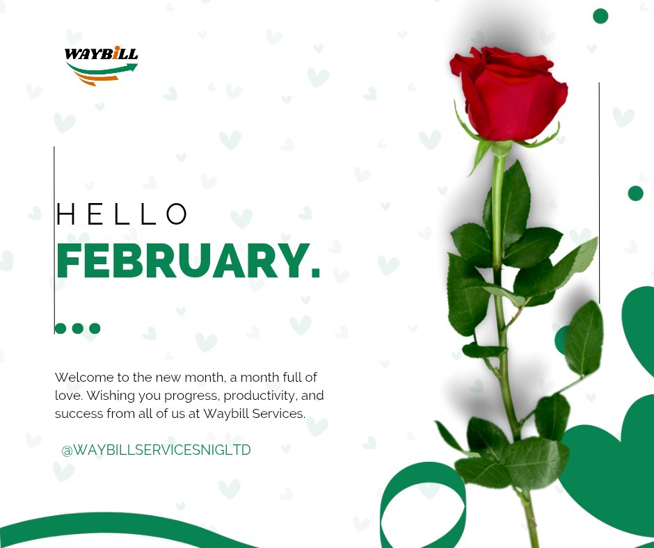 WaybillServices's tweet photo. Happy New Month!✨️

We step into this new month grateful and ready to serve you better. Thank you for trusting us with your distribution and logistics needs.

Wishing you a productive &amp; successful month.

#HappyNewMonth
#WaybillServices
#Logistics
#Distribution
#BusinessNigeria https://t.co/Wx6zwmJ3FU