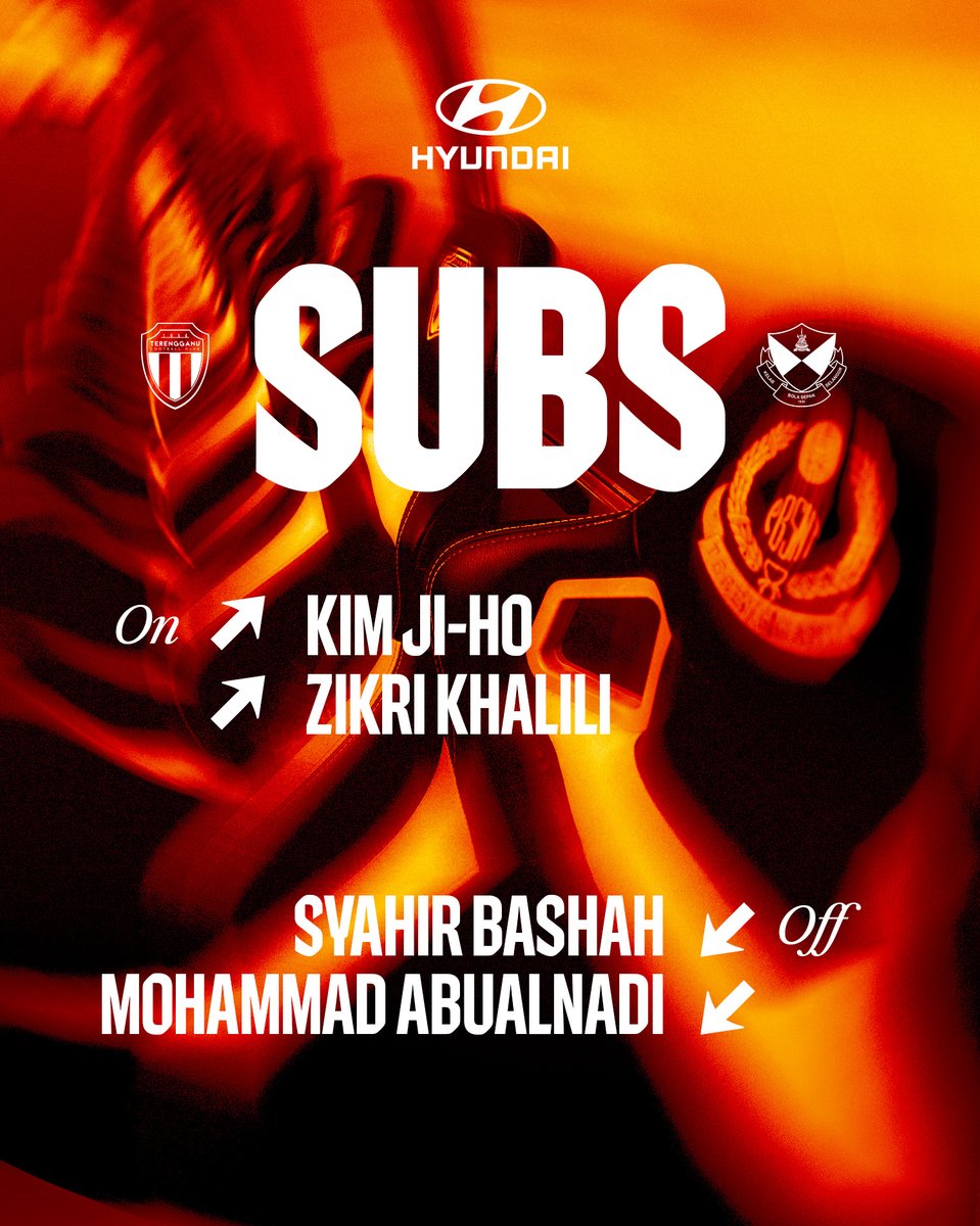 selangorfc's tweet photo. 89โ | โซ๏ธโช๏ธ TER 1-1 SFC ๐ด๐ก
โฉ Syahir Bashah, Mohammad Abualnadi
โช Kim Ji-ho, Zikri Khalili
Powered by Hyundai Motor Malaysia
#SelangorFC #ThisIsSelangor
#TERSFC #LS17
#LigaSuper2025-26 https://t.co/MQpglWRv5B