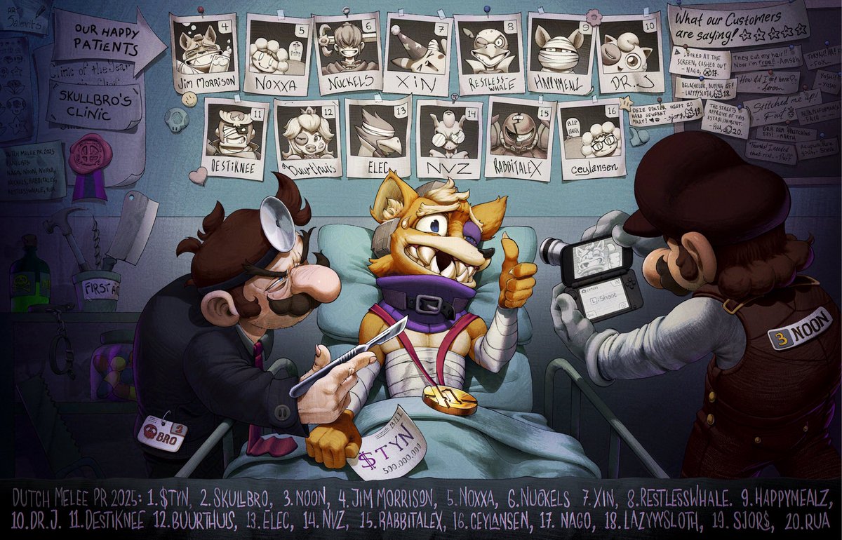 The Dutch Melee Power Rankings of 2025 are here! Congrats to everyone who made it 👊

Panel: nago, noon, Noxxa, Nuckels, Rabbitalex, RestlessWhale, rua

Shoutouts to <a href="/Salevits/">Salevits</a> for the artwork!