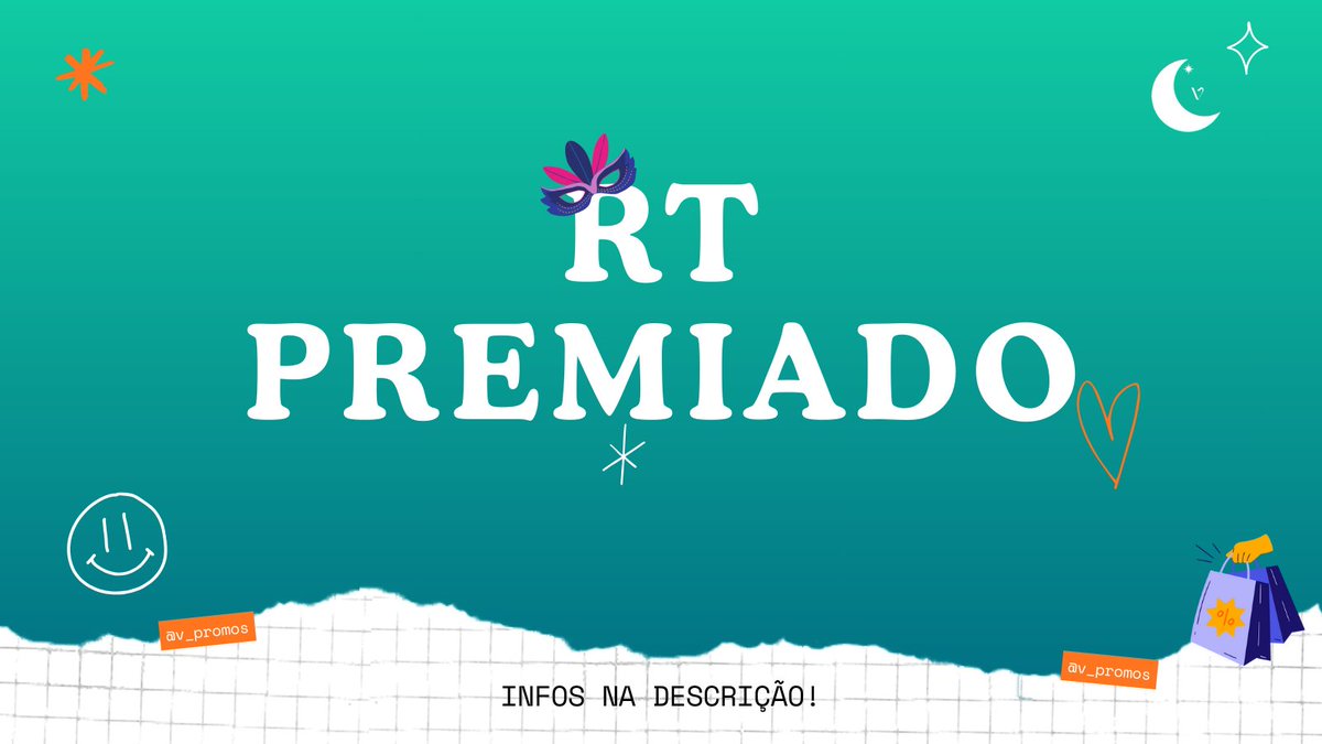 ✨️ RT PREMIADO 💚

🏆 Prêmio: Valendo livro até R$30 ou pix mesmo valor (1 ganhador)

⚠️ Regras:
→ Seguir <a href="/v_promoss/">V Promos ✨️🛍📚 Cupons e Promoções</a>
→ Dar RT nesse post sem citar
→ Comentar que tá participando

📢 Válido RT em TODOS os tweets de 1/2 a 16/2