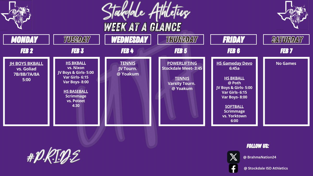 Stockdale Brahmas Athletics tweet media