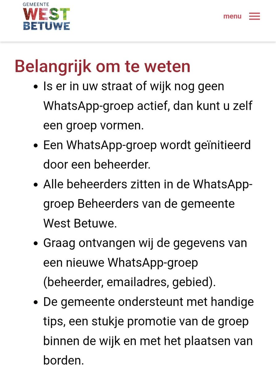 AsperenAlert's tweet photo. Dit bericht gaat over het deelnemen aan een WhatsAppgroep om te helpen de leefbaarheid en veiligheid te behouden (aanmelden Asperen, asperen.alert@gmail.com). https://t.co/cvJFZJi9nG