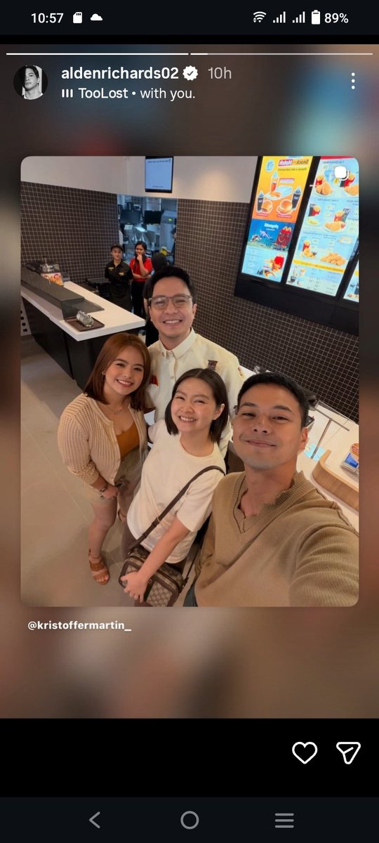 nayeorfj's tweet photo. Bestfriends since fetus... Charot😂❤️(since tweenhearts)  
#aldenrichards
#beabinene
#barbieforteza
#kristofermartin 

@aldenrichards02 https://t.co/MDro3CEDPq