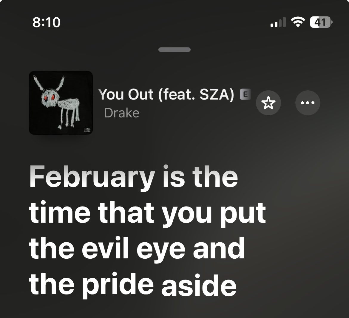 February: pride down, feelings up.