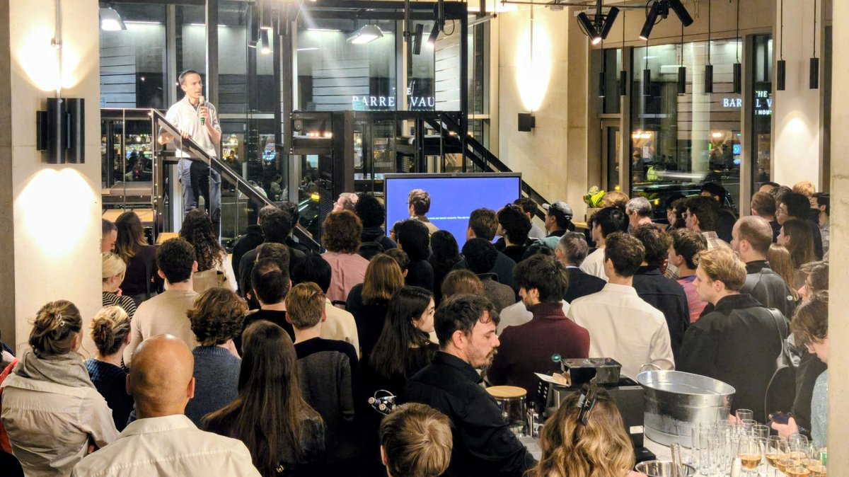 Amazing to see once again so many amazing folks at the <a href="/boltz_bio/">Boltz</a> launch this week in London! In case you missed our launch events, join us tomorrow with a virtual Boltz Lab demo and receive free credits to use our new platform!
