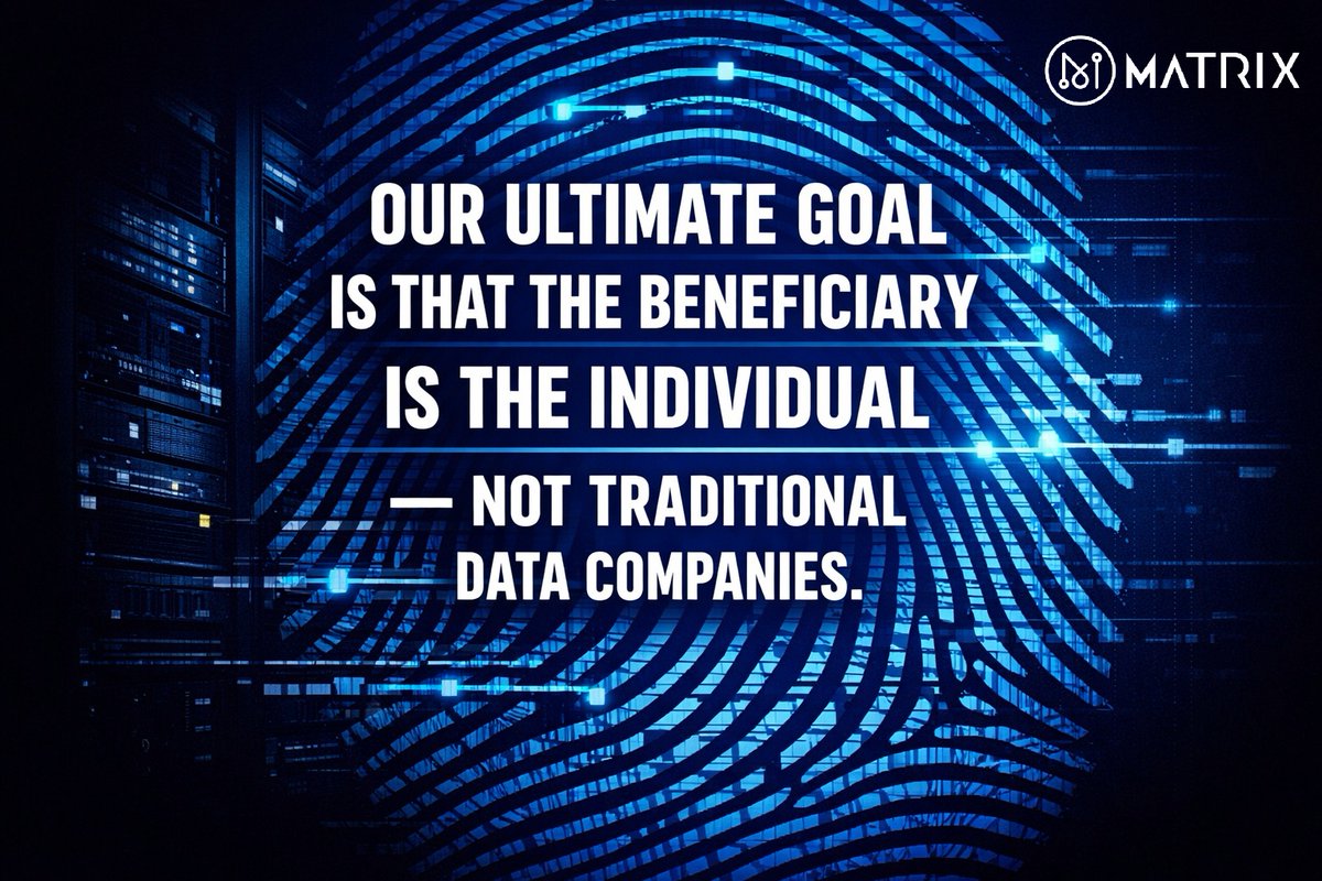Most platforms profit from your #BioData.

We think that’s backward.

“The beneficiary should be the individual — not data companies.”

Do you agree — or should platforms keep the upside?

Check January AMA ↓