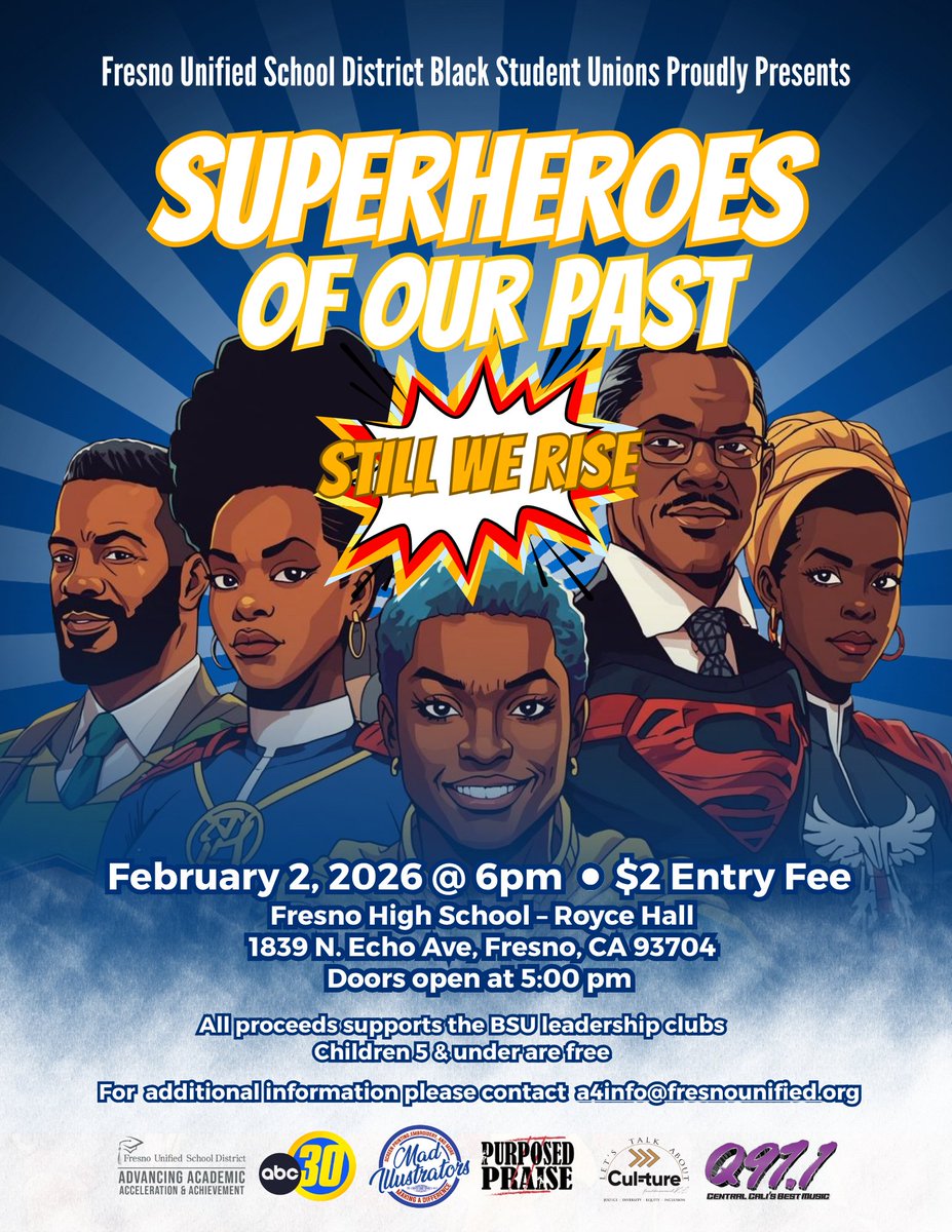 🤗 We are so proud of Danay, our little Reading Heart Superhero. She will be recognized by the Fresno Unified School District - BSU. She believes reading is a superpower every kid should have.

This is an event you don’t want to miss!