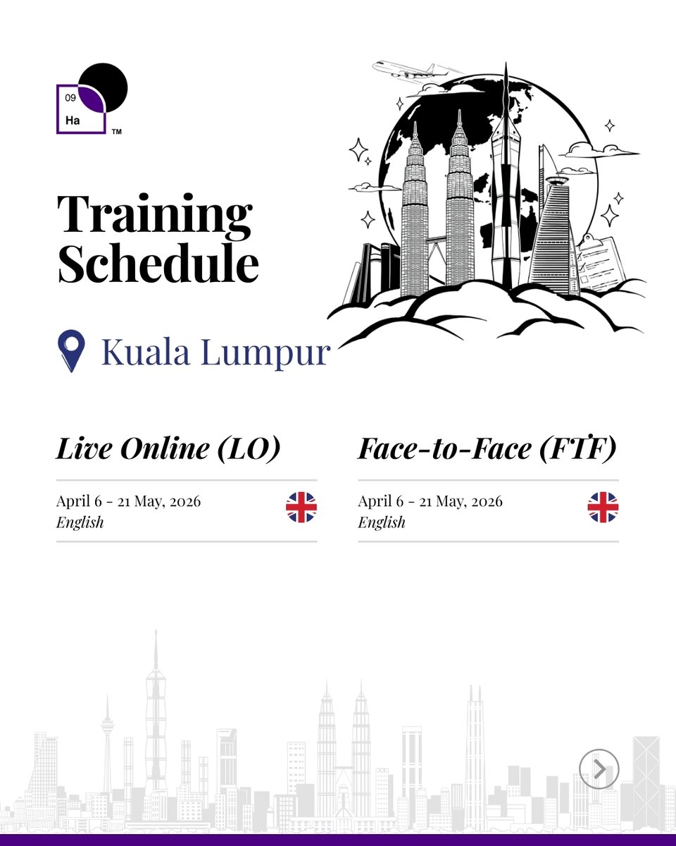 HaScienceLabs's tweet photo. Professional development begins with personal well-being.

Life Management Science Essentials Series—Face-to-Face and Live Online in Dubai, Malaysia, and Riyadh.
Register now: https://t.co/le22YoXE9H

#LMSL #LifeManagementScienceLabs #LifeManagementScience #FacetoFace #Liveonline https://t.co/W5PDhQ1ron