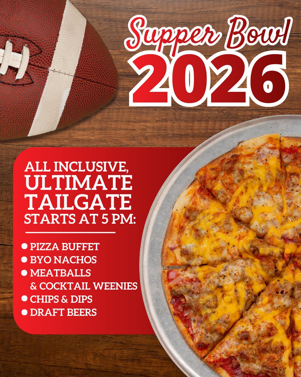 Your Big Game 🏈 Tradition is Back!

Get ready for Supper Bowl on February 8th—an all-out celebration of football, flavor, and fun.

Gather your crew and cheer on the big game with us. The whole community is invited! 🏆 gaslightpizza.com