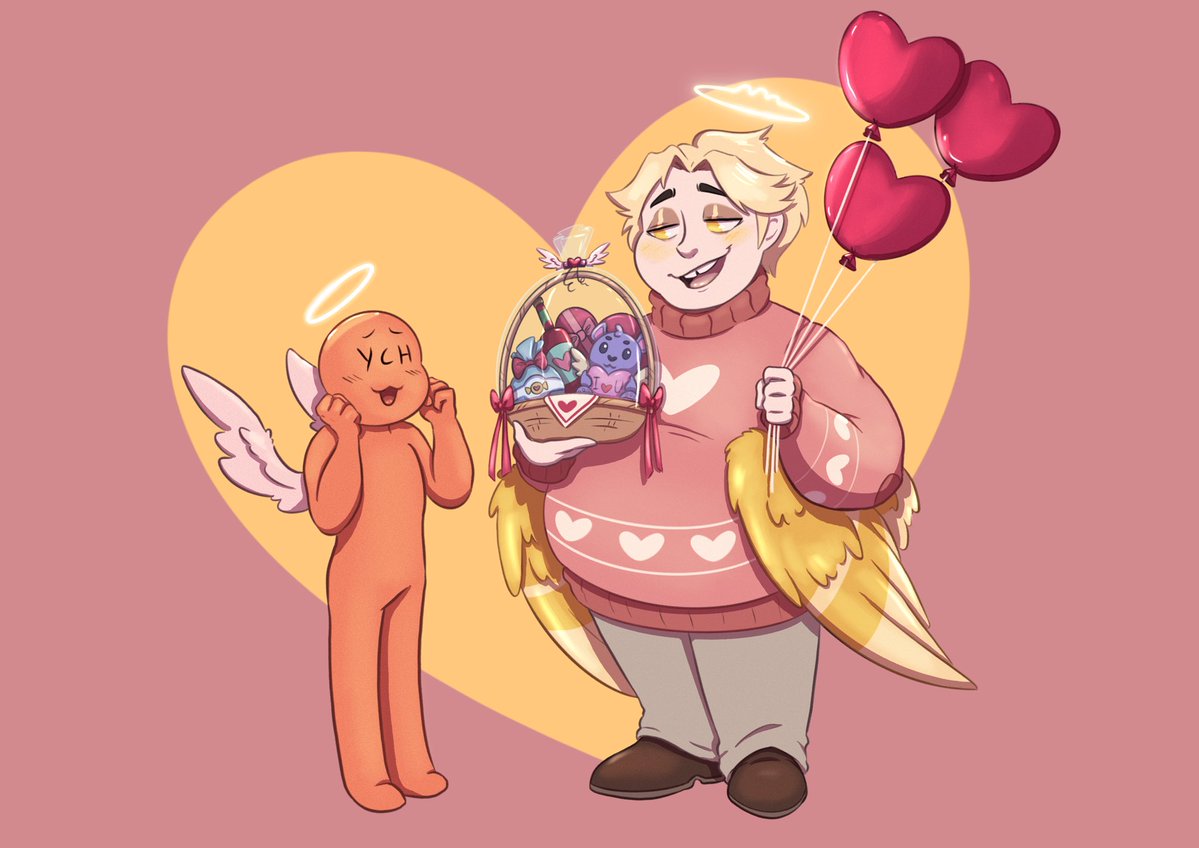 OrangecatArts's tweet image. Ready for Valentine’s day ?🧡

🧡🧡Here are the new YCH for the day of love 🧡🧡

⚠️5 SLOTS FOR EACH ⚠️

⬇️Price per unit

1 - 20€
2 - 35€
3- 50€

#ych #HazbinHotel #HelluvaBoss #ValentinesDay