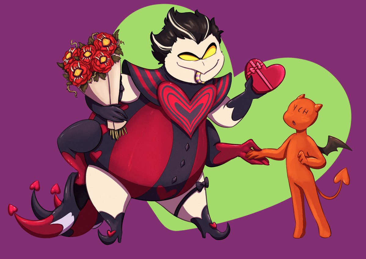 OrangecatArts's tweet image. Ready for Valentine’s day ?🧡

🧡🧡Here are the new YCH for the day of love 🧡🧡

⚠️5 SLOTS FOR EACH ⚠️

⬇️Price per unit

1 - 20€
2 - 35€
3- 50€

#ych #HazbinHotel #HelluvaBoss #ValentinesDay