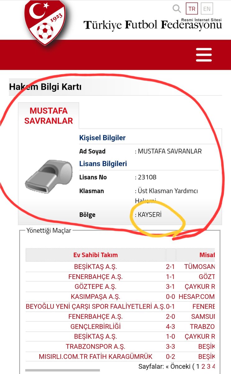 Kayseri maçına kayseri bölgesi hakemini verecek kadar aptal mısınız siz yahu  ! Hakemi değiştirin rezillik çıkacakk beceriksizler sürüsü 🤦‍♂️ 
#GSvKYS