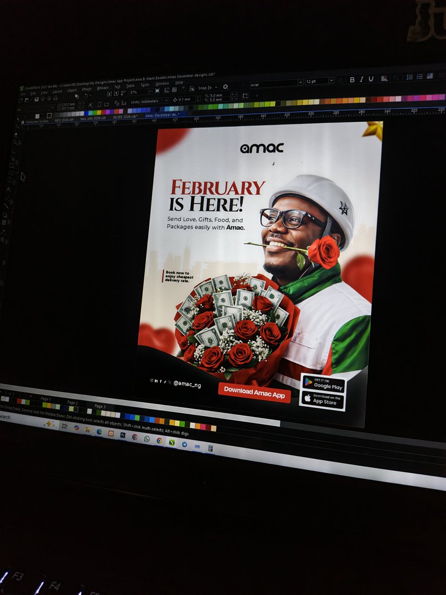 supergraphics_1's tweet photo. Another one for Amac 💜♥️💚🚀
Amac_ng #BrandDesign #SocialMediaDesign #CreativeDesign #February #VisualIdentity https://t.co/7TumIMnRHa