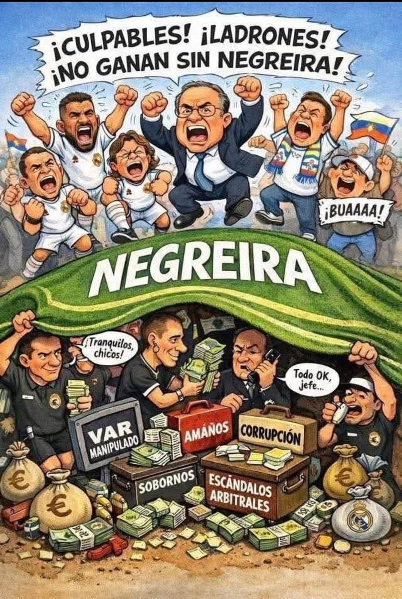 CineOdisea's tweet photo. @elchiringuitotv Después del robo al Rayo 🌩️ queda claro que el "caso Negreira" es INEXISTENTE y solo es la cortina de humo 💨 para que el Real Trampas, siga Robando a costa de todos sin ninguna vergüenza. Que descaro. Hasta parece Humor Negro. https://t.co/AvWffUnX0W