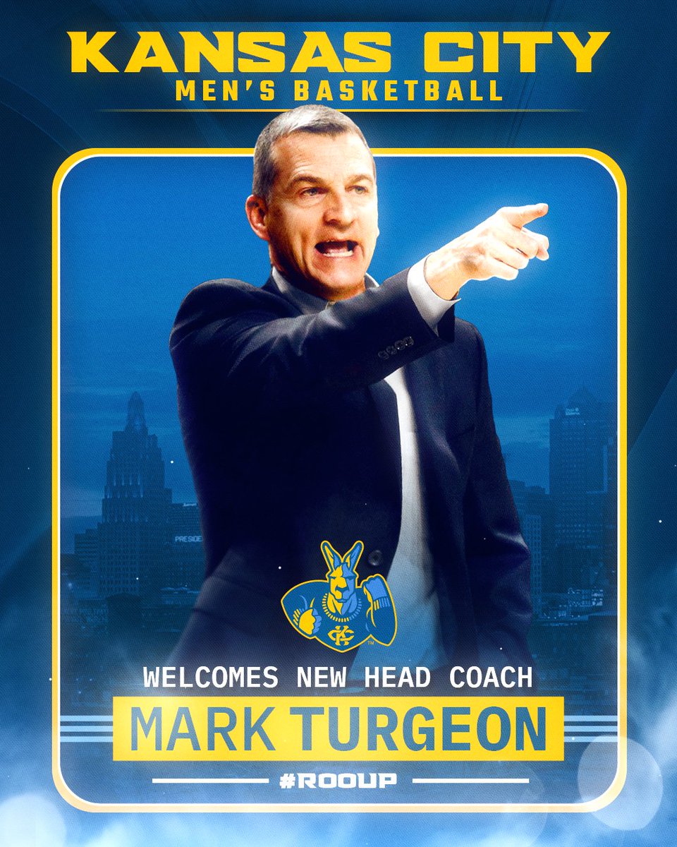 KCRoosMBB's tweet image. The future of Kansas City Men's Basketball 🦘

Head Coach Mark Turgeon will bring his championship caliber vision to Kansas City in 2026-27.

#ROOUP