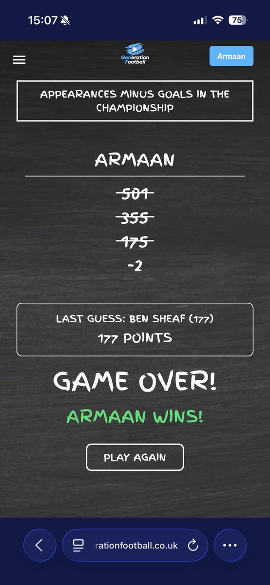 armaanwba's tweet photo. @genfball unreal 🤣 https://t.co/tQYewzZsu0