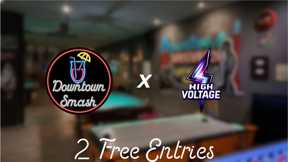 Downtown Smash x <a href="/highvoltagessbu/">High Voltage</a> 

Richtig, auf Downtown Smash 6 gibt es 2 Free Entries für High Voltage zu gewinnen! Die erste wird an den Sieger des Turnieres gehen und die zweite an den Sieger des Amateur Brackets. Anmelden lohnt sich!
start.gg/downtown-smash