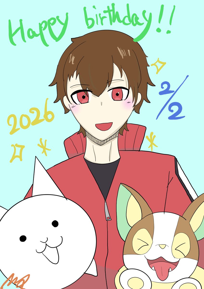 gameonlyakn's tweet photo. #編集神誕生祭2026
#2月2日は編集神の誕生日だからのえらーでお祝いするそん 

少し遅れた！今年もお祝いできて良かったー！！
良い一年になりますように！ https://t.co/j5HRRcP6SD